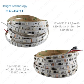 WS2811 Full-color 60 LED LED traka za KTV dekoraciju - sedmobojni tekući vodeni efekt