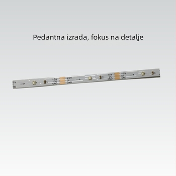 WS2812 2020 RGB ugrađena šarena LED traka, 30 LED, 5V, programsko upravljanje ambijentalnim osvjetljenjem