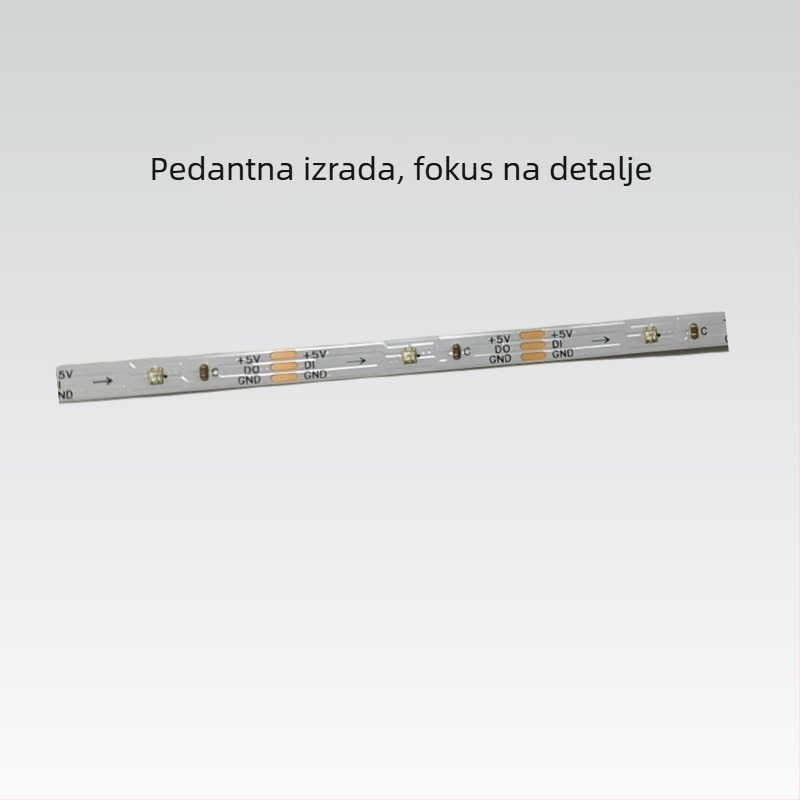 WS2812 2020 RGB ugrađena šarena LED traka, 30 LED, 5V, programsko upravljanje ambijentalnim osvjetljenjem