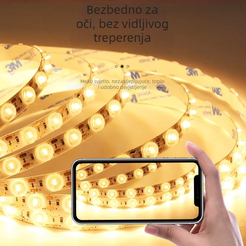 24V LED trak s difuznim odrazom, 2835 čipova, leće 1616, zidno osvjetljenje