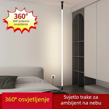 Trobojna COB LED traka s niskim naponom, linearno LED svjetlo bez napajanja, podna svjetiljka s atmosferom siluete horizonta