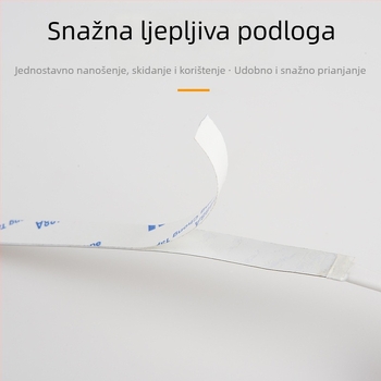 Siva ploča LED traka s auto-lepljivim ugrađenim linearnim kanalom, fleksibilna silikonska LED traka