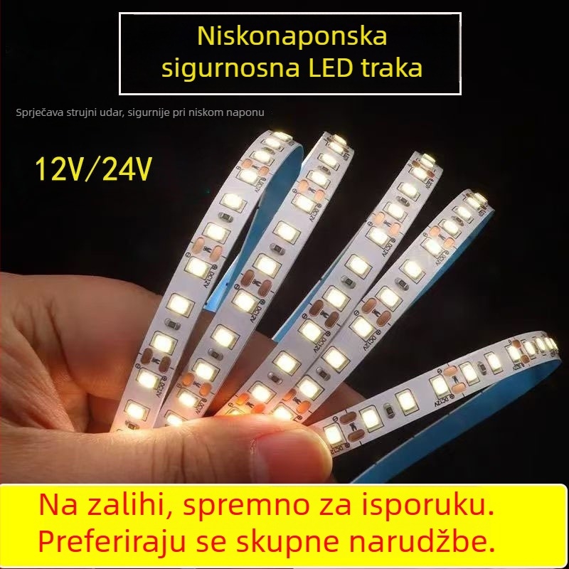 LED trak 2835, prazna pločica, niska napetost 12V/24V, osvjetljenje ormarića i vinskog odjeljka, 120 LED dioda
