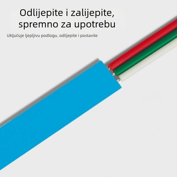 5050 RGB LED traka, 30 LED-ova, 5V niskonaponski / 220V, širina 5,5 mm, vodootporna, ambijentalno osvjetljenje za kozmetička ogledala