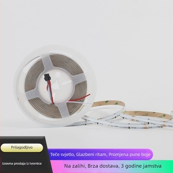 COB RGB LED traka, širina 10 mm, 576 LED/m, 12/24 V niskonaponski, COB traka u punoj boji