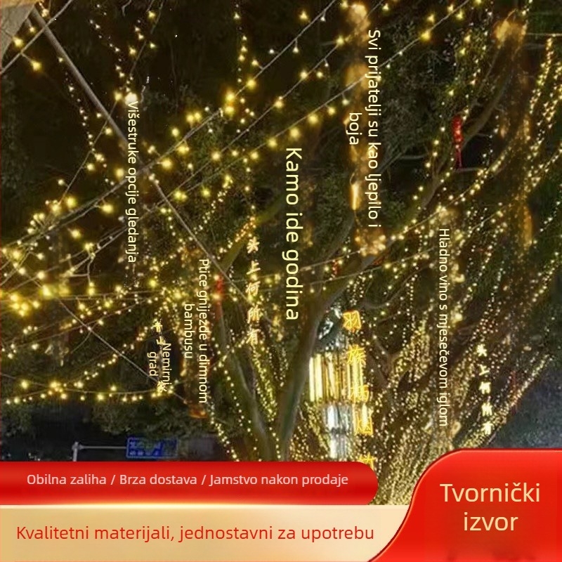 Vanjske LED nizove sa svjetlećim poetskim znakovima – dekor za bar, za pričvršćivanje na drvo i krajinski neonski znak