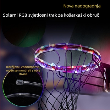 LED traka za košarkaški obruč s RGB bojama, solarno napajanje, promjena boje