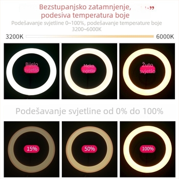 LED podna lampa za ljepotu, tetoviranje i manikuru, zaštita očiju, minimalistički dizajn, podesiva visina 68–180 cm