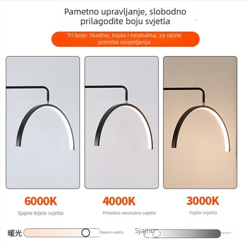 Lampa za njegu u obliku U, polumjesec, za tetoviranje, tetoviranje obrva i produženje trepavica, stojeća dvobojna LED rasvjeta
