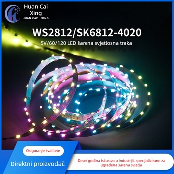 WS2812B-4020 RGB LED traka, bočno osvijetljena, za ormariće i automobile – ambijentalno osvjetljenje u boji