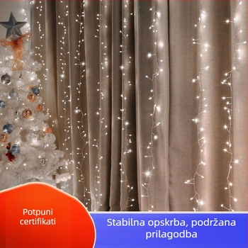 Prilagođene LED girlice s bakrenim žicom, vatromet stil, unutarnja božićna dekoracija
