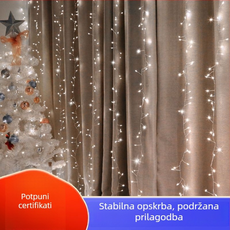 Prilagođene LED girlice s bakrenim žicom, vatromet stil, unutarnja božićna dekoracija