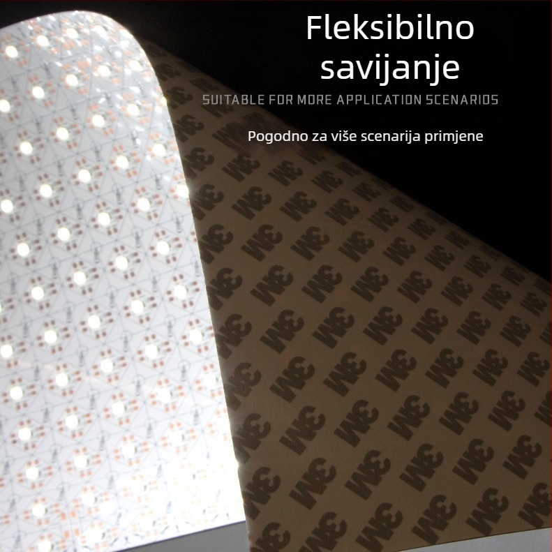 Fleksibilni LED panel niskog napona s mramornim izgledom za ambijentalno pozadinsko osvjetljenje, DIY površinski izvor svjetla, nježan svjetleći list, LED traka od luksuznog kamena