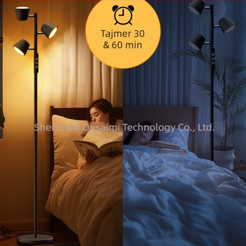 LED podna lampa sa 3 glavama, dodirno upravljanje, podesiva jačina svjetla i boja