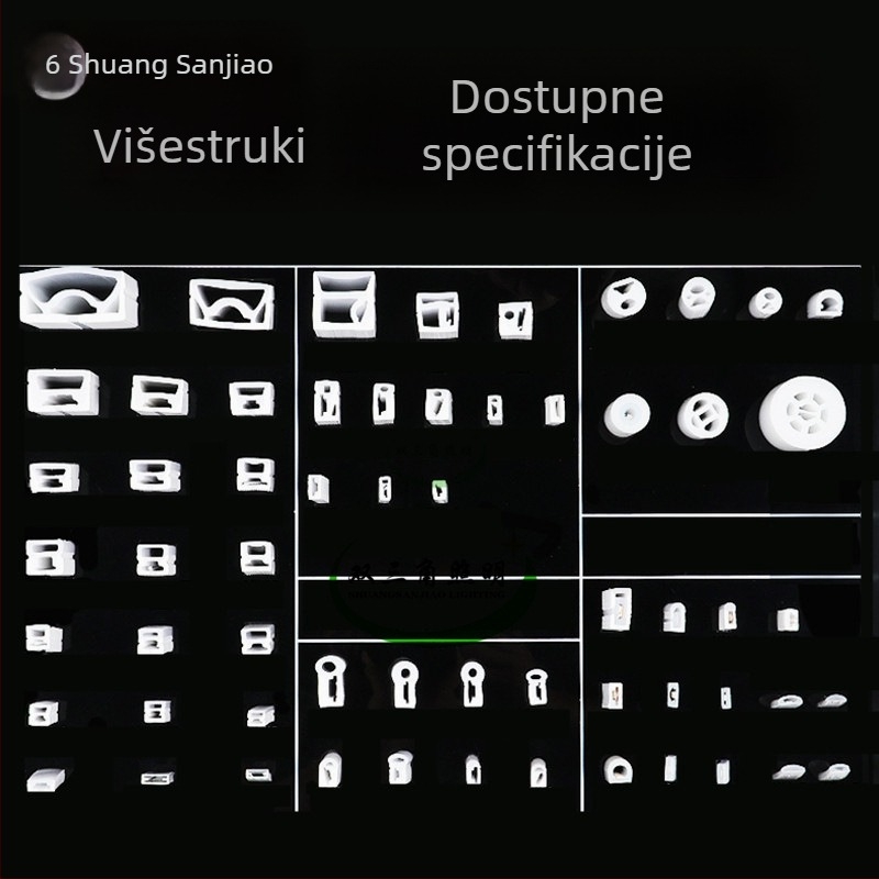 Fleksibilno silikonsko kućište za linearnu LED traku, zakrivljen ugrađen dizajn