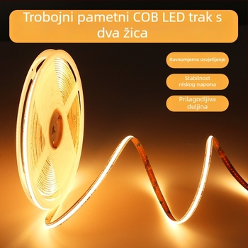 Trobojna COB LED traka s pametnim dimiranjem, stropno linearno svjetlo za dnevni boravak