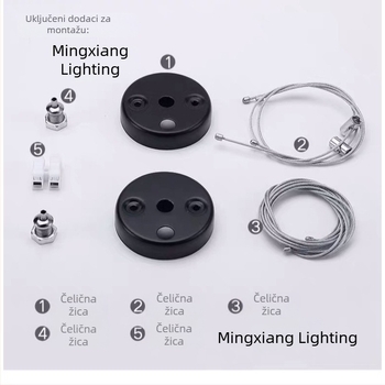 LED uredsko linearno svjetlo - duga LED svjetiljka za ured i fitness centar, 1200x100/200/300 mm, 6000K, 4500 lm, 192 LED, IP44, metalno kućište, 220V