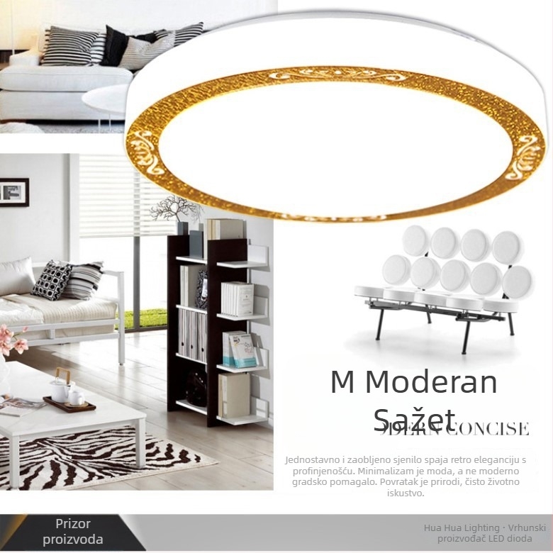 LED stropna svjetiljka, moderni minimalistički dizajn, okrugla svjetiljka za spavaću sobu, dnevnu sobu, balkon, hodnik, ulaz, kuhinju i kupaonicu