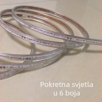 2835 dvostruka LED marquee traka, šest boja, vanjska vodootporna neonska rasvjeta