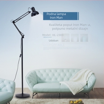 LED sklopiva podna lampa u minimalističkom američkom stilu za dnevni boravak, spavaću sobu i radnu sobu
