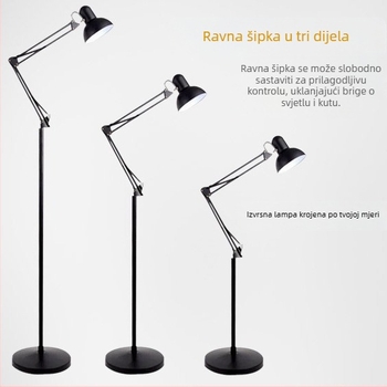 LED sklopiva podna lampa u minimalističkom američkom stilu za dnevni boravak, spavaću sobu i radnu sobu
