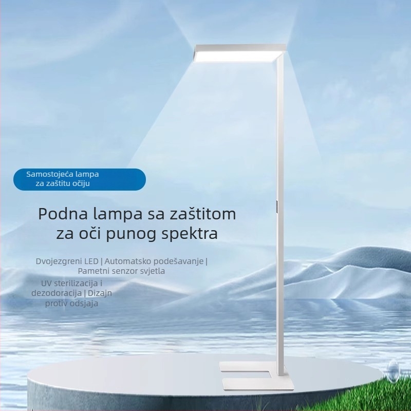 Podna svjetiljka s kompletnim spektrom zaštite očiju za učenje; idealna za čitanje i pisanje, svjetlo za učionicu i klavir