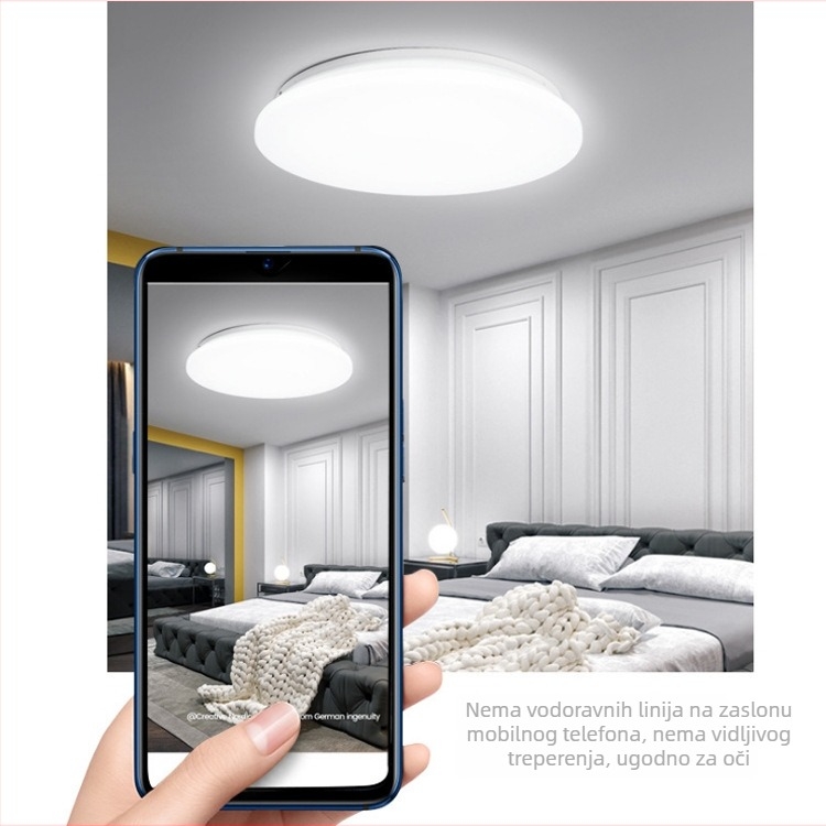 LED plafonjera, potpuno bijela, prilagodljiva, za hodnik, balkon i kuhinju