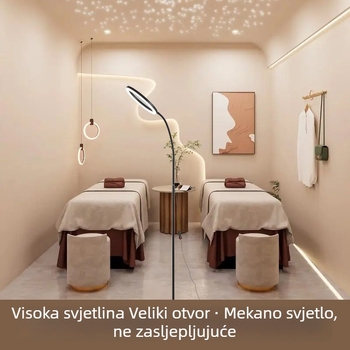 LED stajaća lampa za kozmetičko tetoviranje, njegu ljepote, manikuru i trepavice - tetoviranje obrva, zaštita očiju, osvjetljenje lica, uklanjanje akni