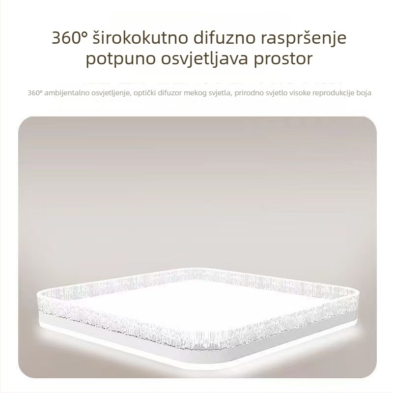 LED stropno svjetlo za dnevni boravak i blagovaonu, potpuno spektralna zaštita očiju, moderni minimalistički dizajn