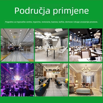 LED plafonjera, moderni minimalistički dizajn, pogodna za dnevni boravak, spavaću sobu, balkon i hodnik; PSE potvrda; jaka LED rasvjeta