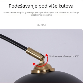 Skandinavska minimalistička podna lampa za dnevni boravak i spavaću sobu, LED ambijentalno osvjetljenje s daljinskim upravljačem, Instagram stil