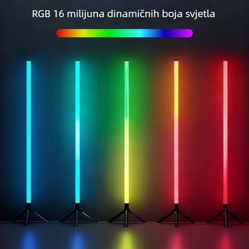 Šarena 5V podna ambijentalna svjetiljka s 360° promjenom boje, kontrola putem aplikacije, zvukom aktivirana i sinkronizirana s glazbom.