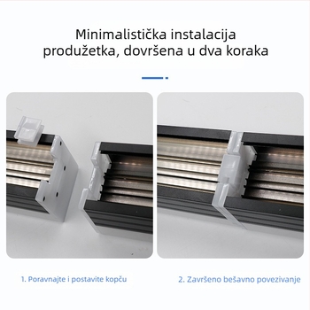LED svjetleća traka s pet strana, aluminijsko kućište, dimenzije 1200x70x75 mm, pogodna za urede, konferencijske dvorane, teretane i trgovačke centri