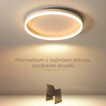 LED stropna svjetiljka s zaštitom očiju, minimalističkog stila, daljinsko upravljanje; za spavaću sobu, dnevni boravak, blagovaonu i radnu sobu; aluminijsko kućište, akrilni abažur.