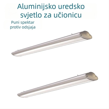 LED viseće svjetlo s mrežom od ćelija, anti-refleksni učinak, linearni profil, aluminijski kvadratni cijev