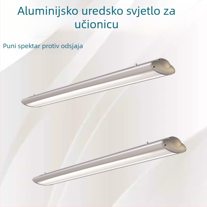 LED viseće svjetlo s mrežom od ćelija, anti-refleksni učinak, linearni profil, aluminijski kvadratni cijev