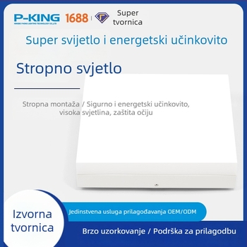 Prilagođena moderna minimalistička kvadratna LED plafonjera za dnevni boravak, blagovaonu, spavaću sobu, balkon i ured (bez okvira)