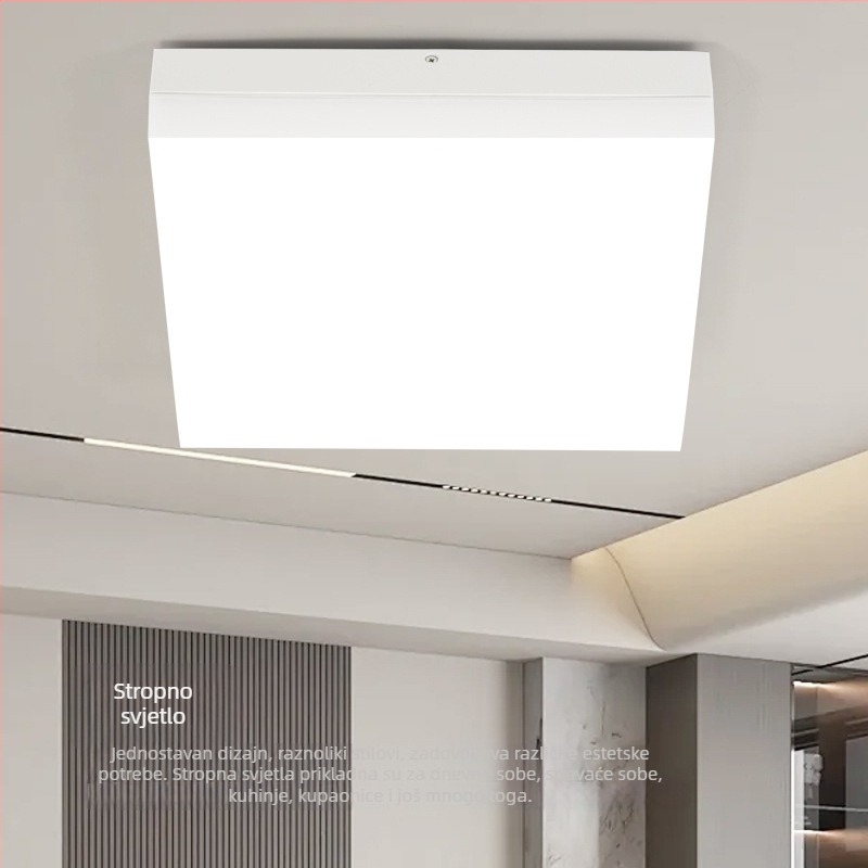 Prilagođena moderna minimalistička kvadratna LED plafonjera za dnevni boravak, blagovaonu, spavaću sobu, balkon i ured (bez okvira)