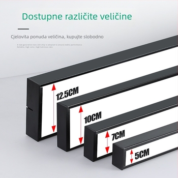 LED kvadratno linearno svjetlo s visećim kabelom i rešetkastim dizajnom za ured, plesnu dvoranu i maloprodaju