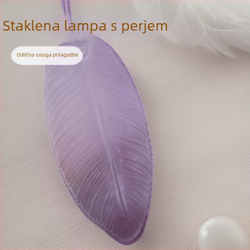 Luster s perastim staklenim sjenilom za dnevni boravak, stakleni paneli za osvjetljenje blagovaonice