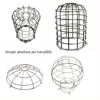 Nerđajući čelični zaštitni kućište svjetilke s metalnom mrežicom, prilagodljive dimenzije i debljina