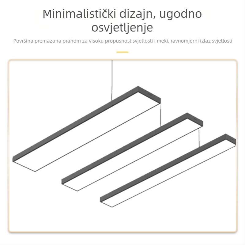 Lavida II serija LED uredska viseća svjetiljka, unutarnje površinsko montažno osvjetljenje, njega očiju, moderan stil