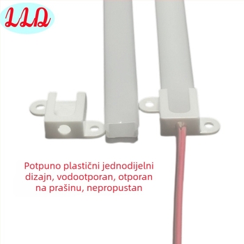LED 12V čvrsto kućište za LED trakicu, prozirna PC cijev