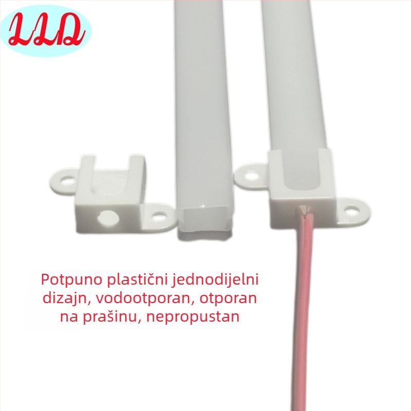 LED 12V čvrsto kućište za LED trakicu, prozirna PC cijev