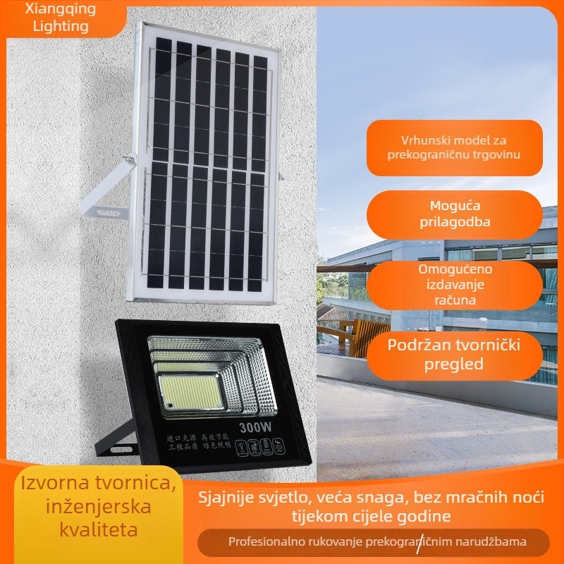 LED solarno svjetlo za vanjsku uporabu, vodootporna vrtna svjetiljka i osvjetljenje ruralnih cesta