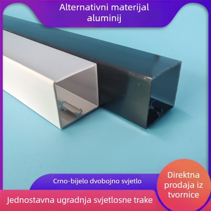 LED kućište za ormariće i vitrine, plastična četverostruka kolona, profil LED trake