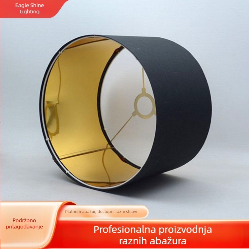Tekstilni abažur s UV otiskom, demontažni s kopčama i Velcro trakom, 40×21 cm, pogodan za stolne, zidne i stropne lampe