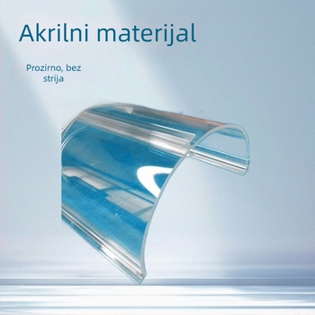 PMMA akrilna cijev za kućište LED lampe i dodatke za sjenilo, kvadratna ekstrudija, 1.0/2.0 mm, bijela mliječna/prozirna, 93% prijenos svjetla, IK08, UL-94V2