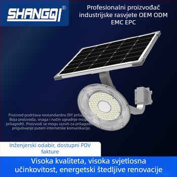 LED solarno ulično svjetlo za vanjsku upotrebu, vodootporno, visoke snage, IP65, za dom i vrt