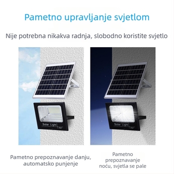 Solarna LED lampa za vrt, IP65 vodootporna, visoke snage vanjska ulična rasvjeta za kućnu upotrebu